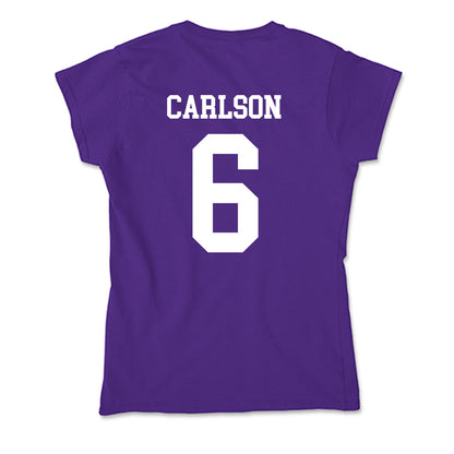 UST - NCAA Women's Soccer : Juliet Carlson - Soft Style Women’s T-Shirt-1