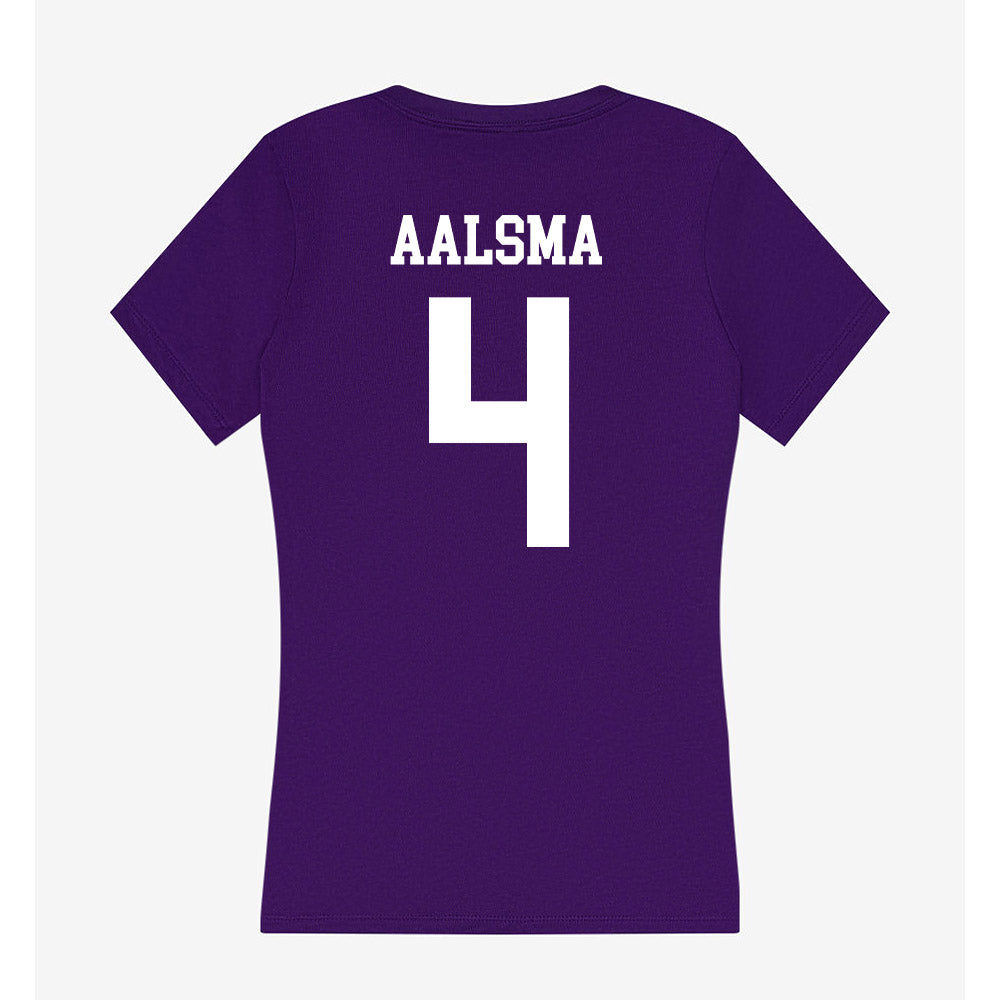 UST - NCAA Women's Basketball : Lydia Aalsma - Women's V-Neck T-Shirt-1