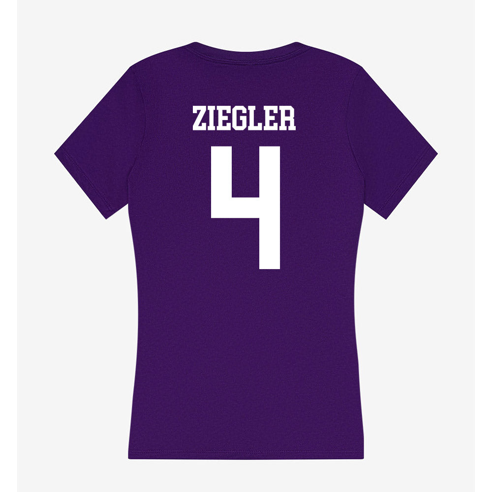 UST - NCAA Football : Isaac Ziegler - Women's V-Neck T-Shirt-1