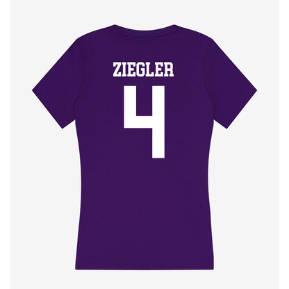 UST - NCAA Football : Isaac Ziegler - Women's V-Neck T-Shirt-1