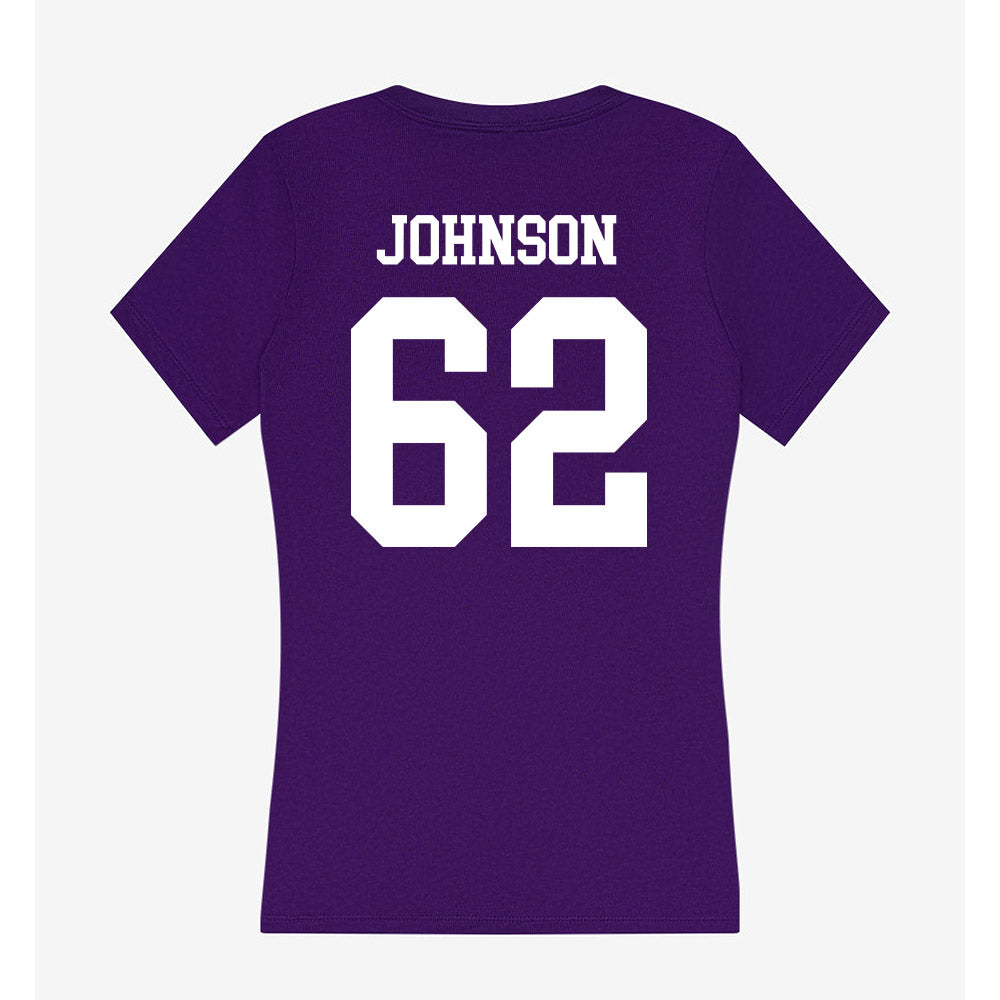 UST - NCAA Football : Zebulon Johnson - Women's V-Neck T-Shirt-1