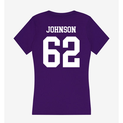 UST - NCAA Football : Zebulon Johnson - Women's V-Neck T-Shirt-1
