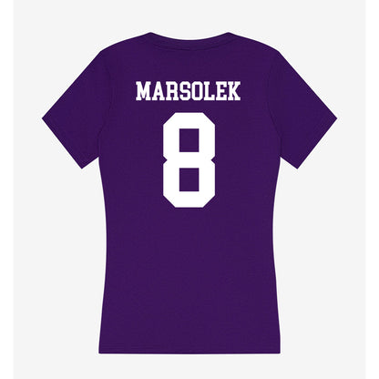 UST - NCAA Baseball : Owen Marsolek - Women's V-Neck T-Shirt-1