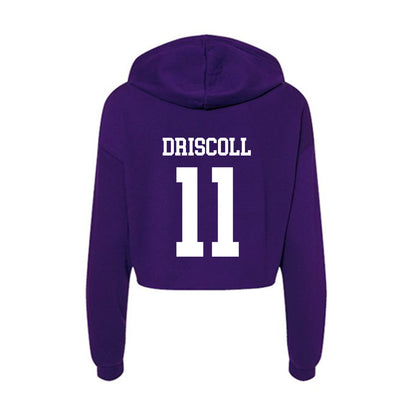 UST - NCAA Women's Basketball : Tessa Driscoll - Women's Crop Fleece Hoodie-1