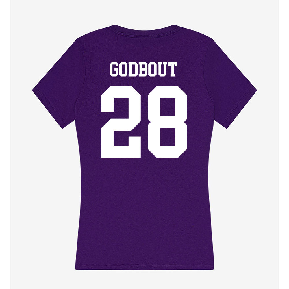 UST - NCAA Men's Ice Hockey : Dylan Godbout - Women's V-Neck T-Shirt-1