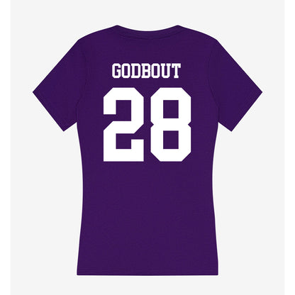 UST - NCAA Men's Ice Hockey : Dylan Godbout - Women's V-Neck T-Shirt-1