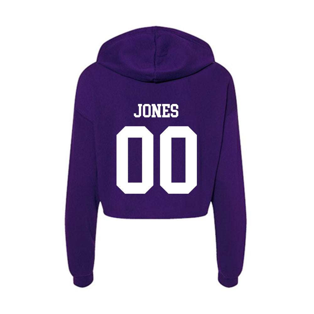 UST - NCAA Football : Davyne Jones - Women's Crop Fleece Hoodie-1