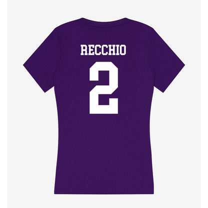 UST - NCAA Baseball : Tanner Recchio - Women's V-Neck T-Shirt-1