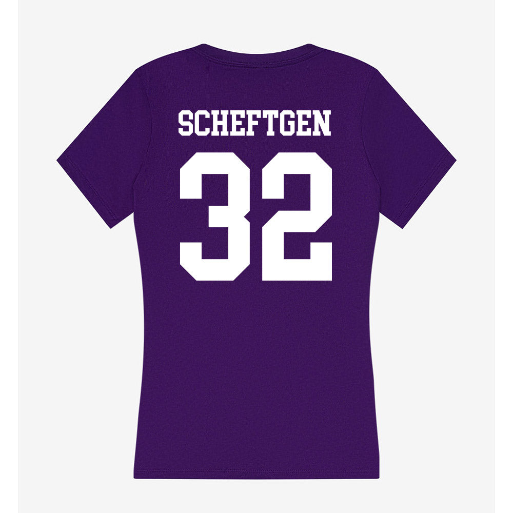 UST - NCAA Football : Izaiah Scheftgen - Women's V-Neck T-Shirt-1