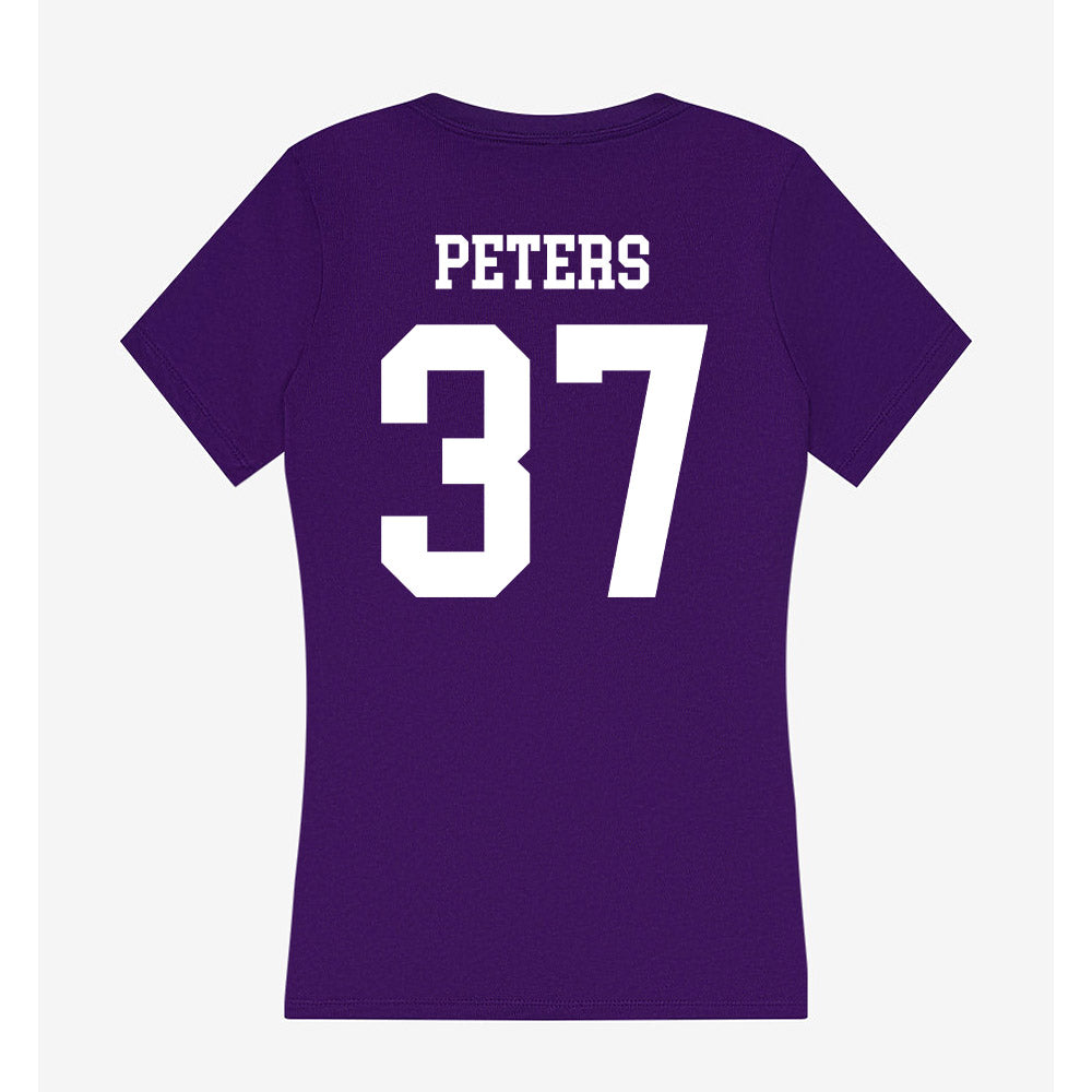 UST - NCAA Football : Lucas Peters - Women's V-Neck T-Shirt-1