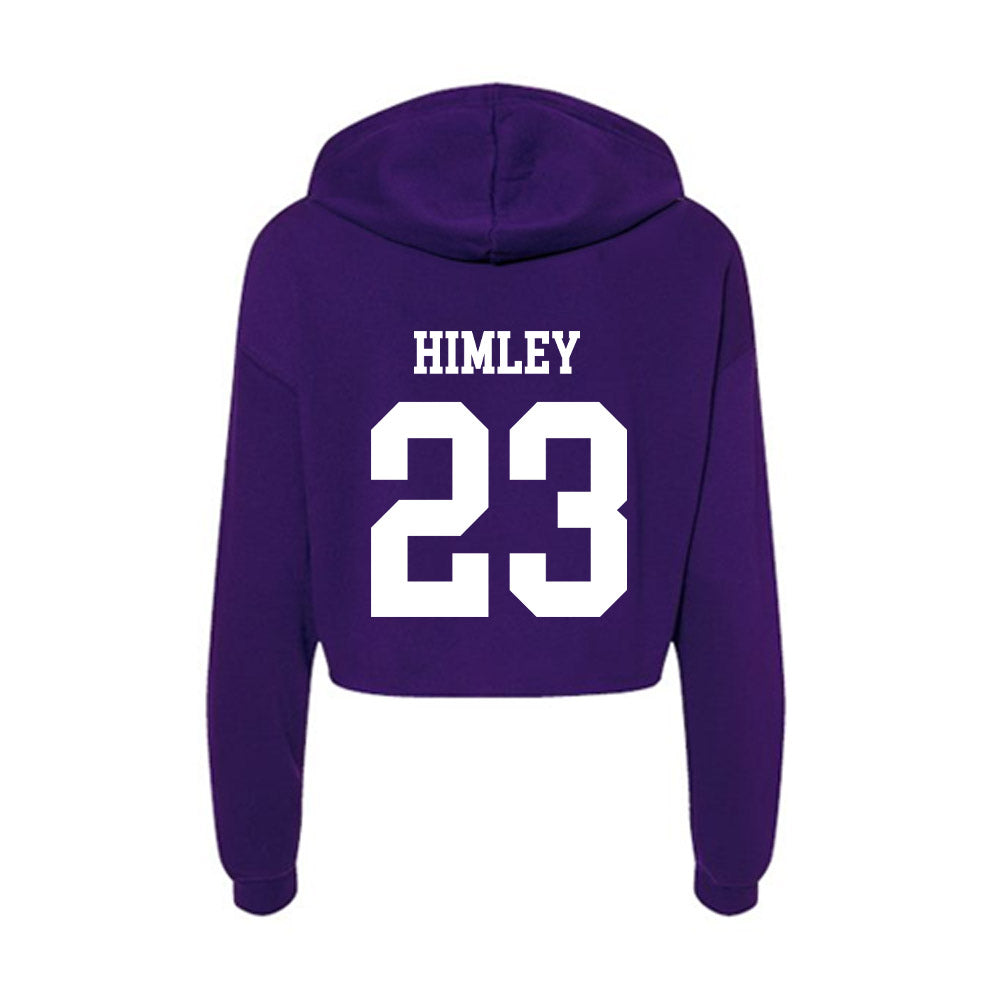 UST - NCAA Football : Peyton Himley - Women's Crop Fleece Hoodie-1
