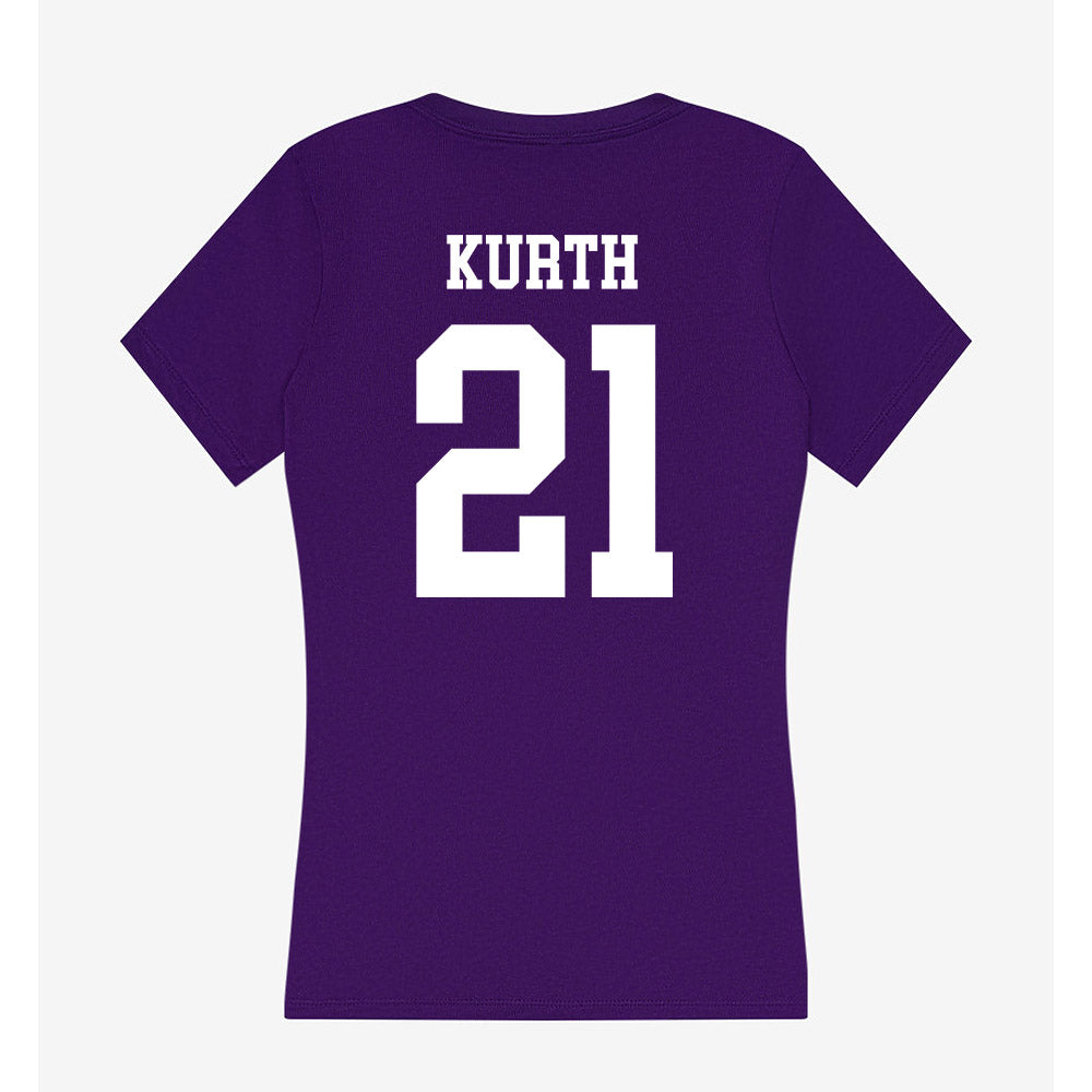 UST - NCAA Women's Volleyball : Reilly Kurth - Women's V-Neck T-Shirt-1