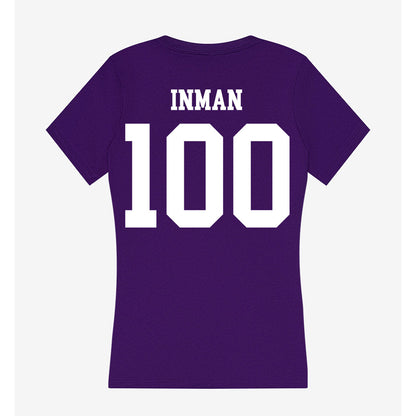 UST - NCAA Football : Maverick Inman - Women's V-Neck T-Shirt-1