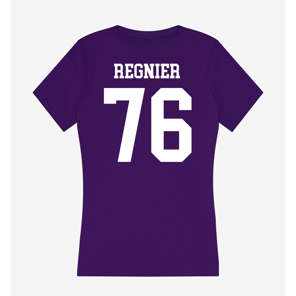 UST - NCAA Football : David Regnier - Women's V-Neck T-Shirt-1