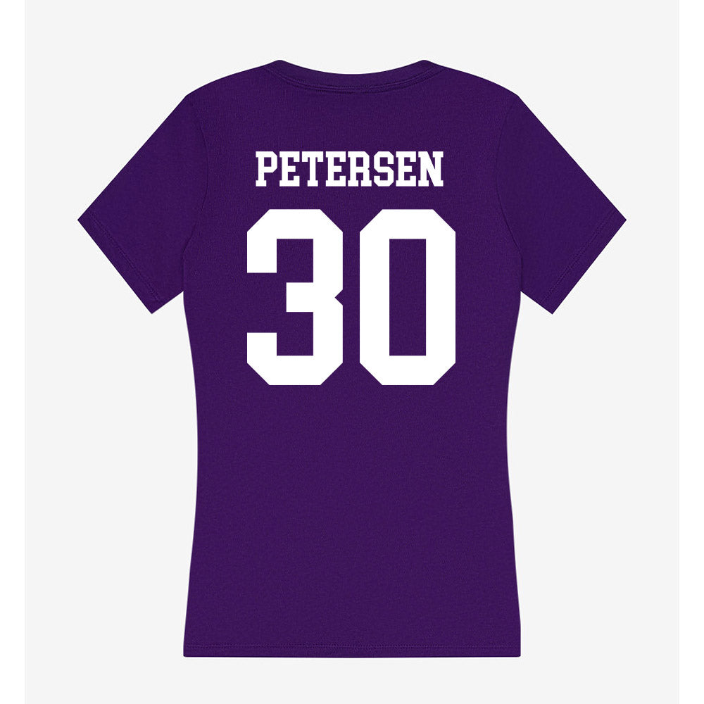 UST - NCAA Baseball : Chris Petersen - Women's V-Neck T-Shirt-1
