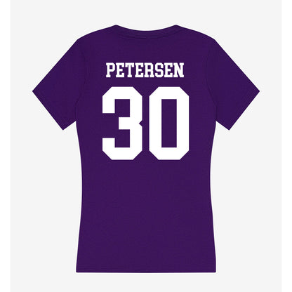 UST - NCAA Baseball : Chris Petersen - Women's V-Neck T-Shirt-1