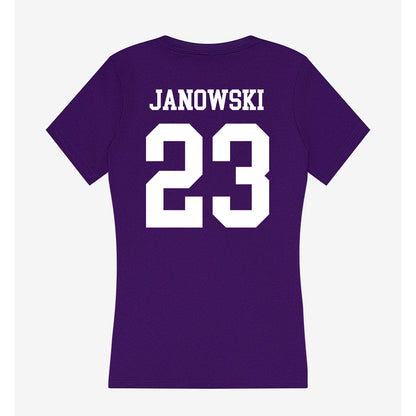 UST - NCAA Men's Basketball : Nick Janowski - Women's V-Neck T-Shirt-1