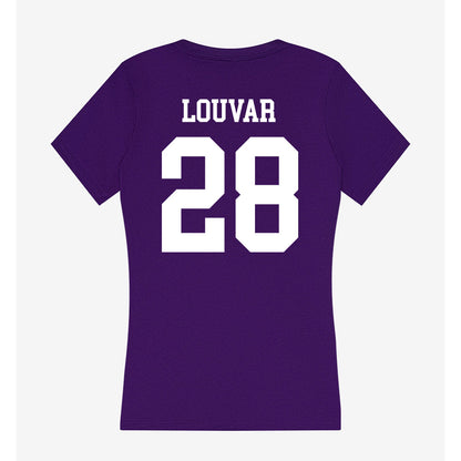 UST - NCAA Softball : Marleigh Louvar - Women's V-Neck T-Shirt-1