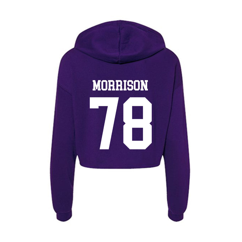 UST - NCAA Football : James Morrison - Women's Crop Fleece Hoodie-1