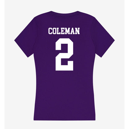UST - NCAA Men's Basketball : Jermaine Coleman - Women's V-Neck T-Shirt-1
