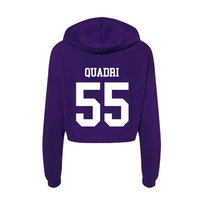 UST - NCAA Football : Malik Quadri - Women's Crop Fleece Hoodie-1