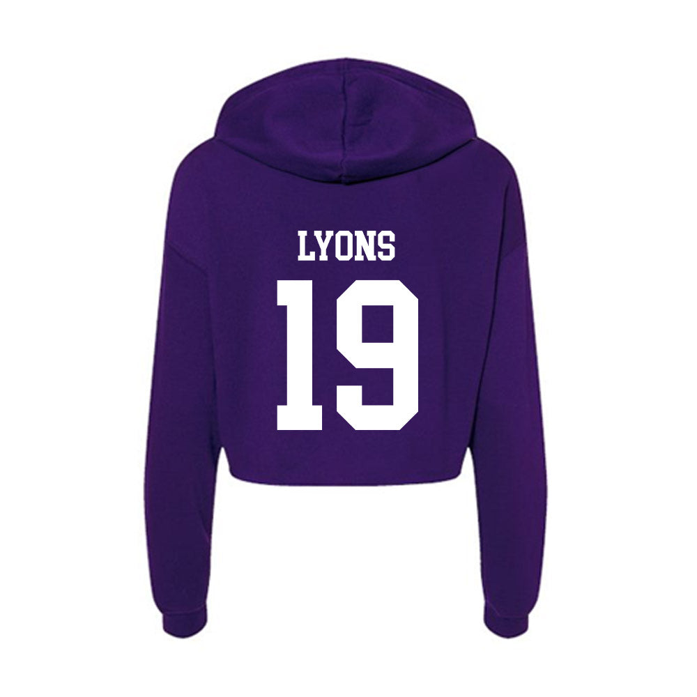 UST - NCAA Football : Owen Lyons - Women's Crop Fleece Hoodie-1