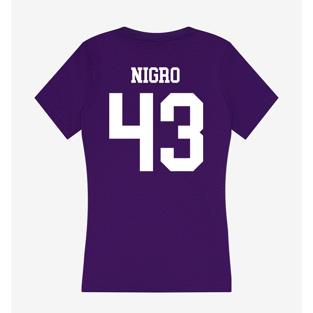 UST - NCAA Football : Mitchell Nigro - Women's V-Neck T-Shirt-1