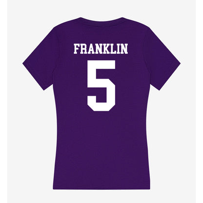 UST - NCAA Football : Preston Franklin - Women's V-Neck T-Shirt-1