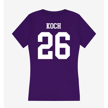 UST - NCAA Football : Joseph Koch - Women's V-Neck T-Shirt-1
