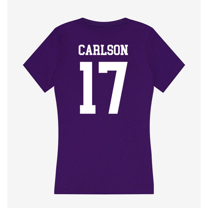 UST - NCAA Football : Will Carlson - Women's V-Neck T-Shirt-1