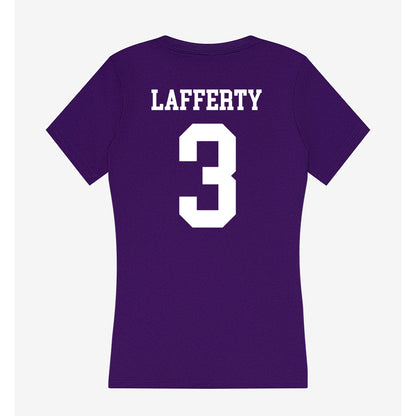 UST - NCAA Men's Basketball : Ryan Lafferty - Women's V-Neck T-Shirt-1