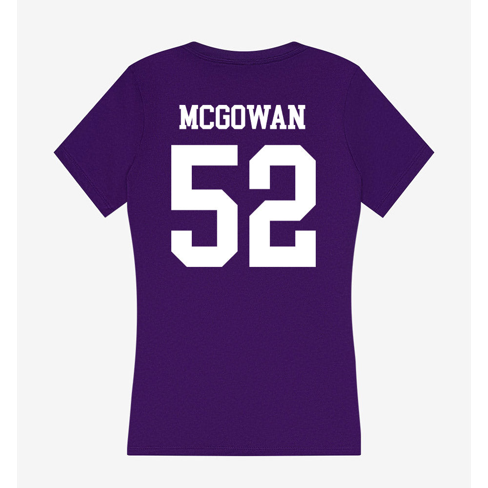 UST - NCAA Women's Basketball : Savannah McGowan - Women's V-Neck T-Shirt-1