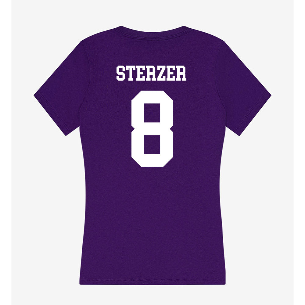 UST - NCAA Men's Ice Hockey : Caige Sterzer - Women's V-Neck T-Shirt-1
