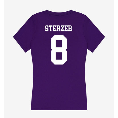 UST - NCAA Men's Ice Hockey : Caige Sterzer - Women's V-Neck T-Shirt-1