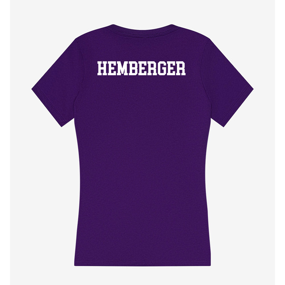 UST - NCAA Men's Swimming & Diving : Joe Hemberger - Women's V-Neck T-Shirt-1