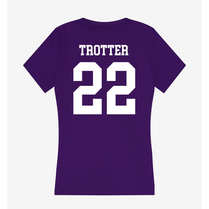 UST - NCAA Softball : Zoe Trotter - Women's V-Neck T-Shirt-1