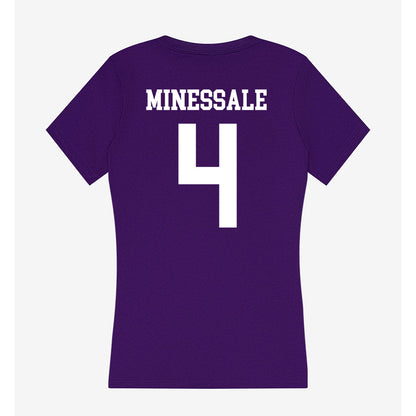 UST - NCAA Men's Basketball : Nolan Minessale - Women's V-Neck T-Shirt-1