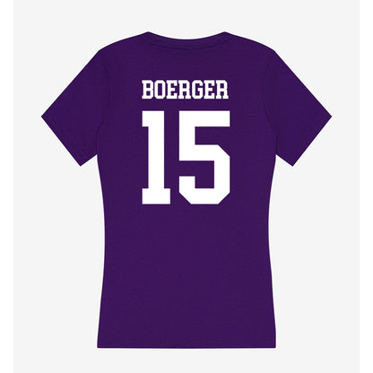 UST - NCAA Women's Ice Hockey : Ella Boerger - Women's V-Neck T-Shirt-1