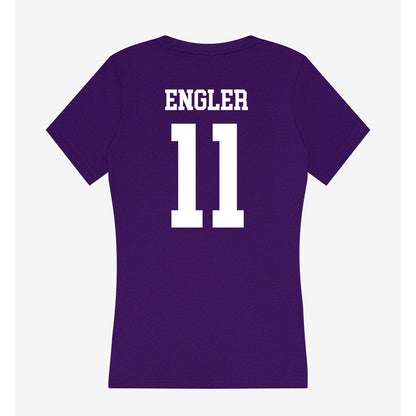 UST - NCAA Women's Ice Hockey : Maya Engler - Women's V-Neck T-Shirt-1