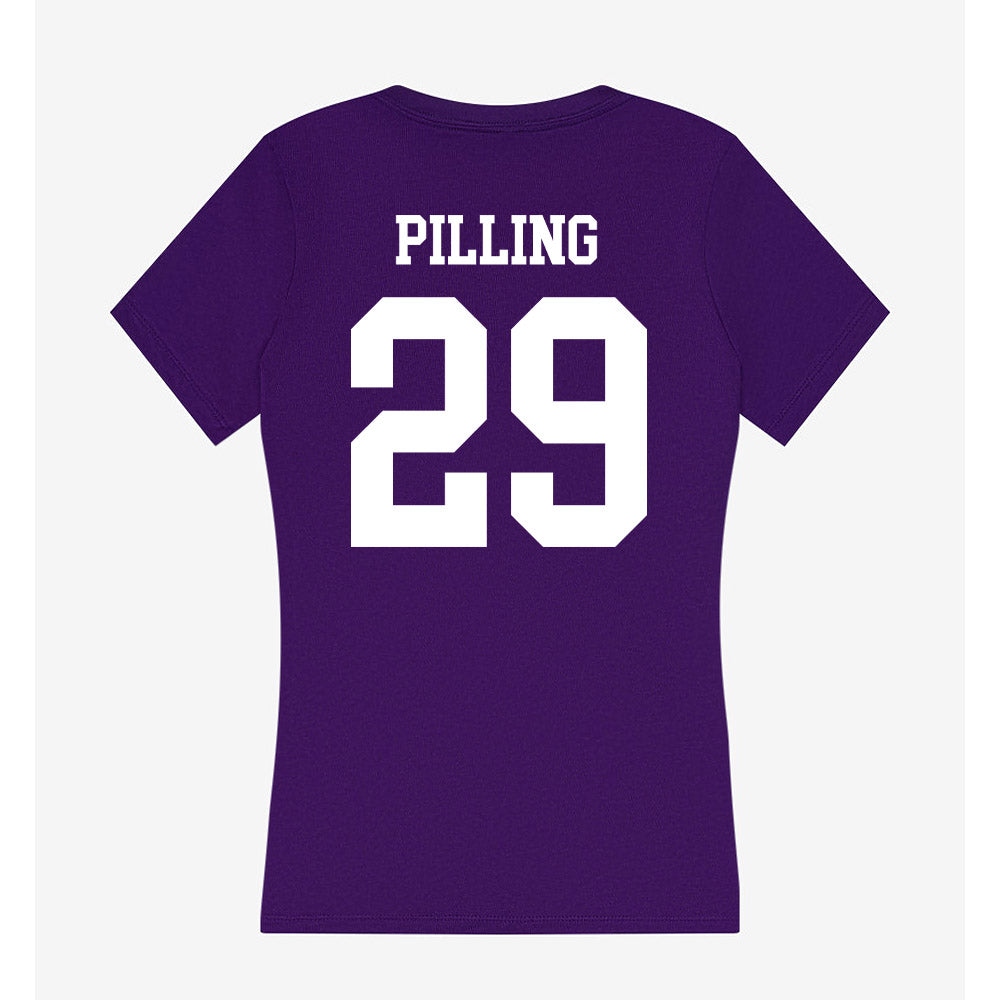 UST - NCAA Men's Ice Hockey : Nathan Pilling - Women's V-Neck T-Shirt-1