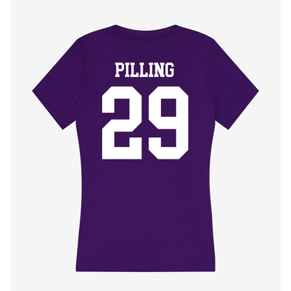UST - NCAA Men's Ice Hockey : Nathan Pilling - Women's V-Neck T-Shirt-1