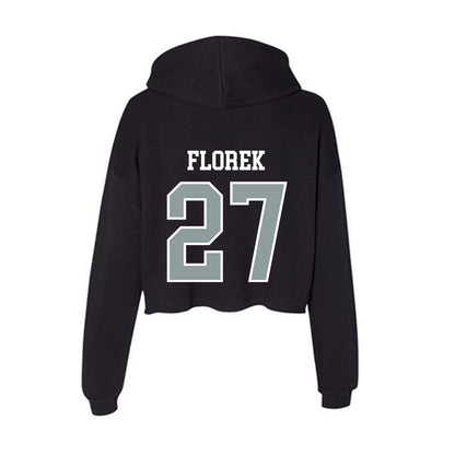 Daemen - NCAA Men's Soccer : Tim Florek - Women's Crop Fleece Hoodie-1