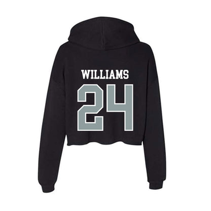 Daemen - NCAA Men's Basketball : Ronnie Williams - Women's Crop Fleece Hoodie-1