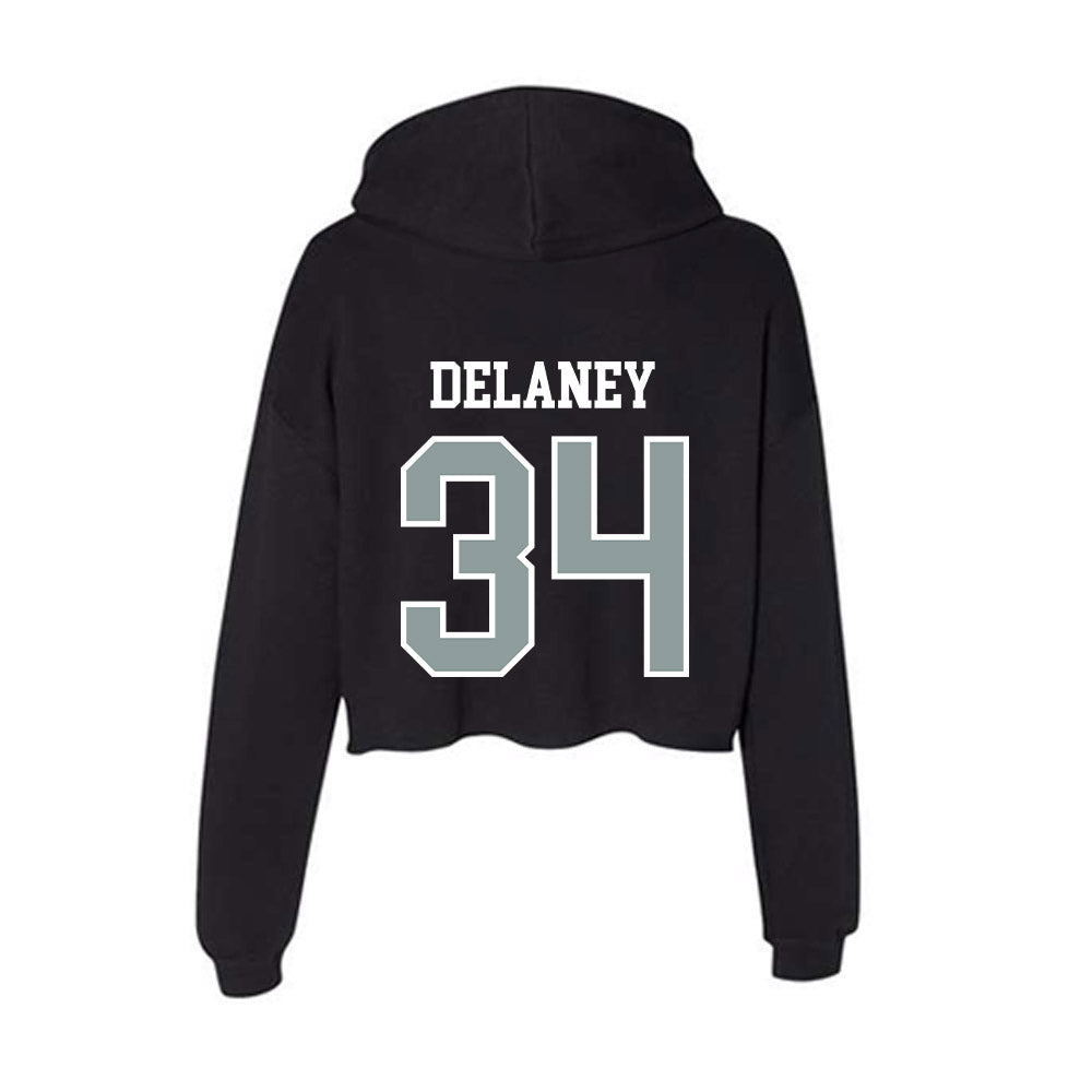 Daemen - NCAA Men's Soccer : Dylan Delaney - Women's Crop Fleece Hoodie-1