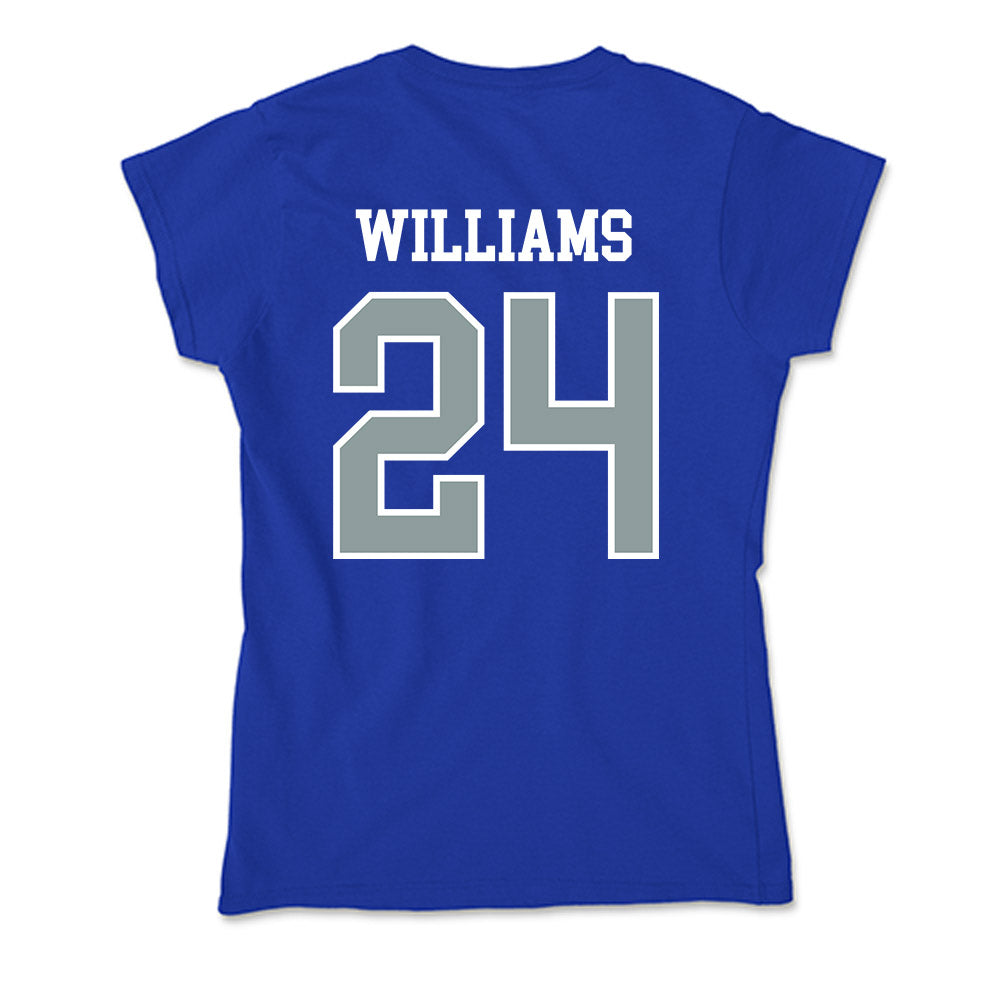Daemen - NCAA Men's Basketball : Ronnie Williams - Soft Style Women’s T-Shirt-1