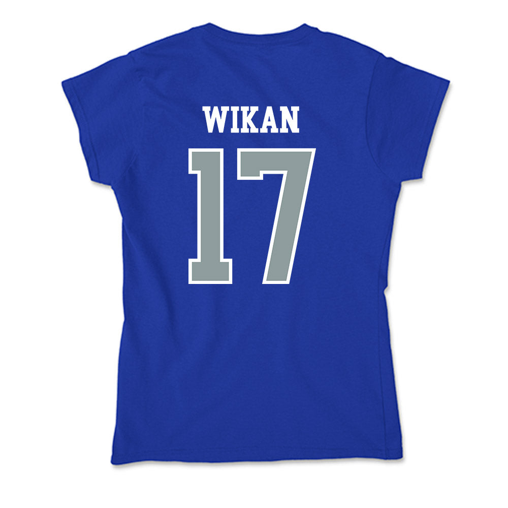 Daemen - NCAA Men's Soccer : Thomas Wikan - Soft Style Women’s T-Shirt-1