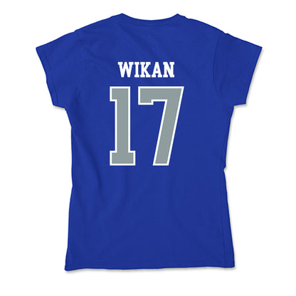 Daemen - NCAA Men's Soccer : Thomas Wikan - Soft Style Women’s T-Shirt-1