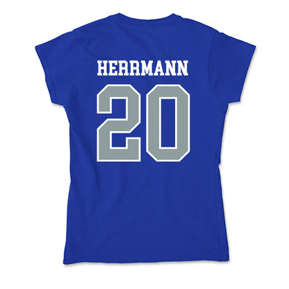 Daemen - NCAA Men's Soccer : Keegan Herrmann - Soft Style Women’s T-Shirt-1