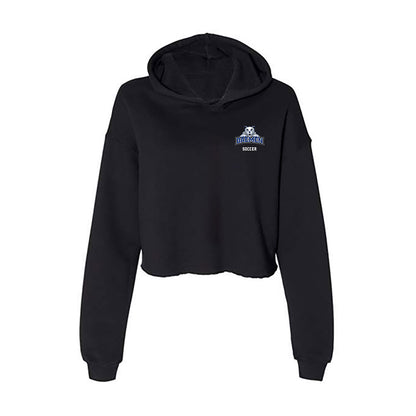 Daemen - NCAA Women's Soccer : Mia Dickens - Women's Crop Fleece Hooded Sweatshirt-0