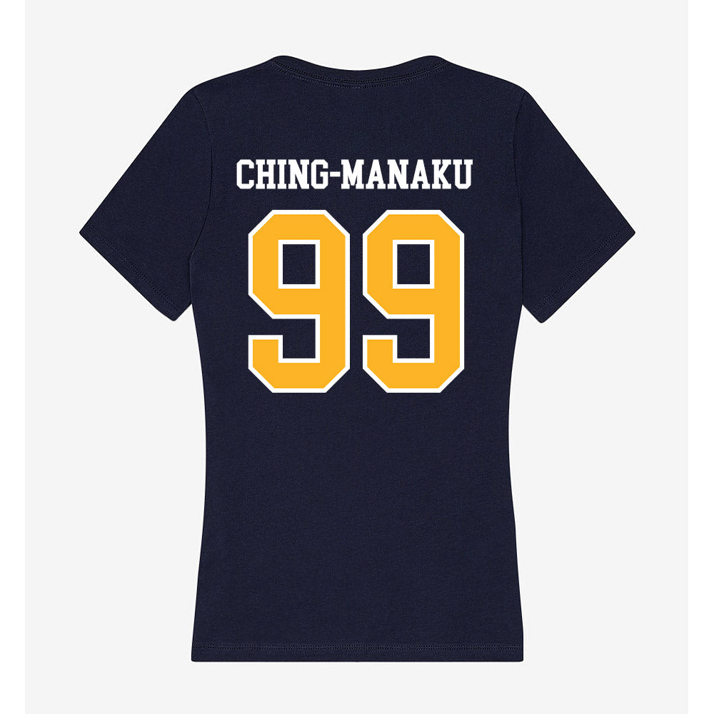 FLC - NCAA Football : Axton Ching-Manaku - Women's V-Neck T-Shirt-1